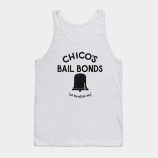 Chico's Bail Bonds "Let freedom ring" - vintage logo Tank Top